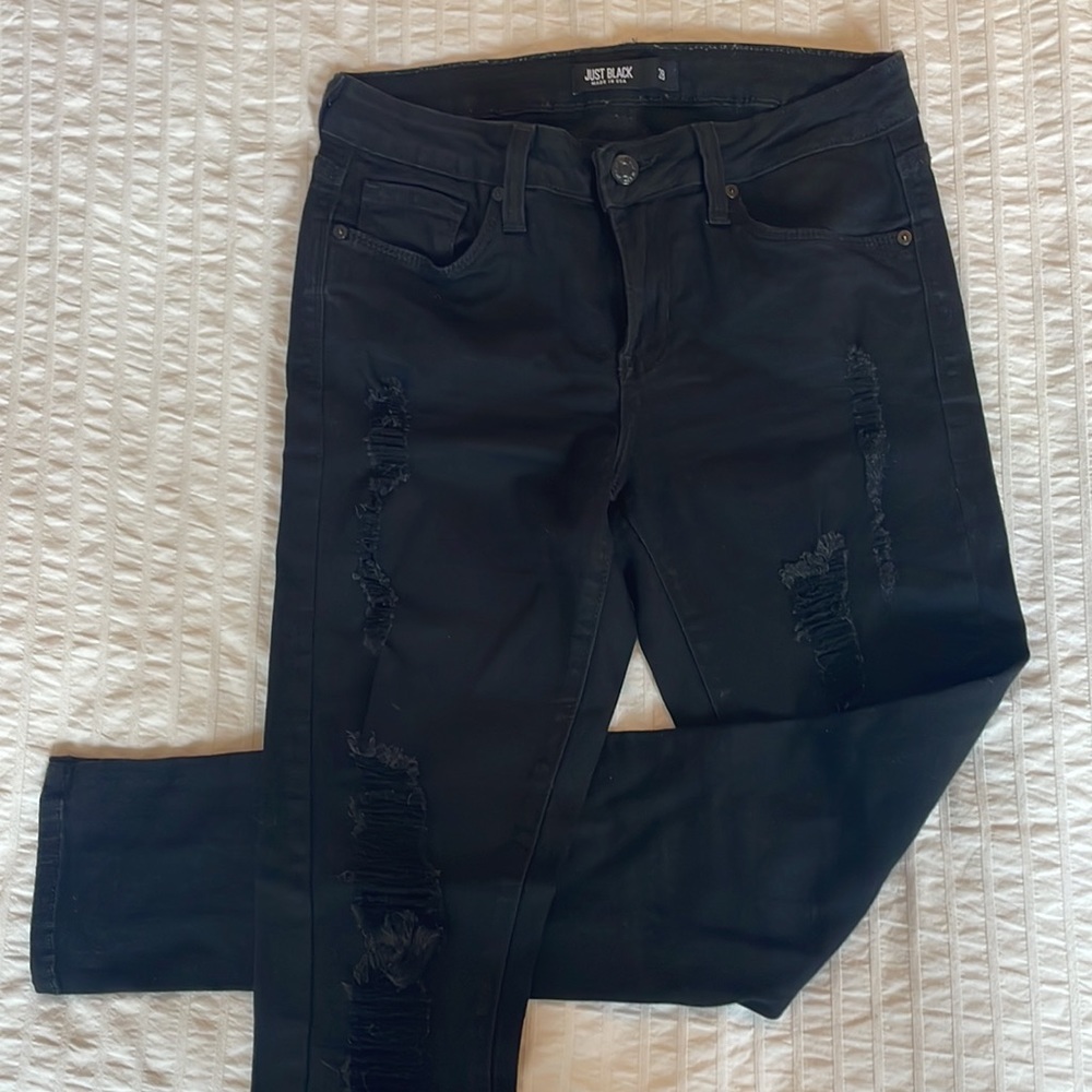 Just Black Distressed Jeans